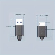 USB 3.0 Type A to Micro B Cable – High Speed ​​and Durability | 1 Meter