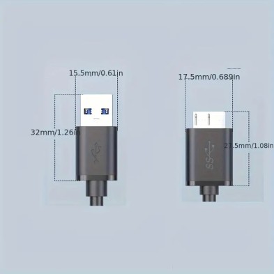 Cable USB 3.0 Tipo A a Micro B – Alta Velocidad y Durabilidad | 1 Metro