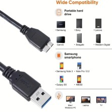 Cable USB 3.0 Tipo A a Micro B – Alta Velocidad y Durabilidad | 1 Metro