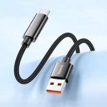 HOCO U125 Benefit USB to Type-C Cable - 5A Fast Charging with LED Display | Durability and Performance