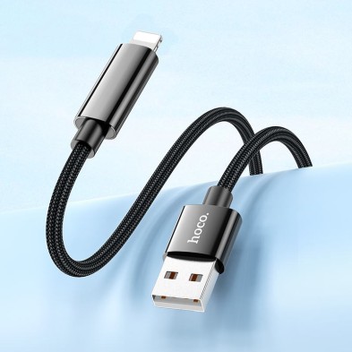 Benefit U125 USB to Lightning Cable – 2.4A Fast Charging, LED Display and Superior Resistance