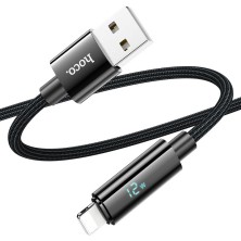 Benefit U125 USB to Lightning Cable – 2.4A Fast Charging, LED Display and Superior Resistance