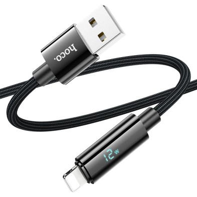 Cable USB a Lightning U125 Benefit – Carga Rápida 2.4A, Pantalla LED y Resistencia Superior