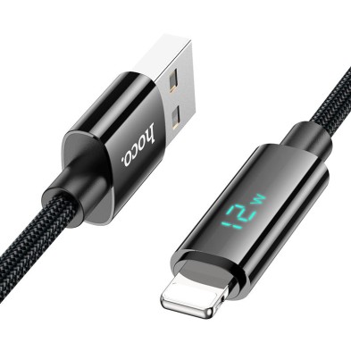 Benefit U125 USB to Lightning Cable – 2.4A Fast Charging, LED Display and Superior Resistance