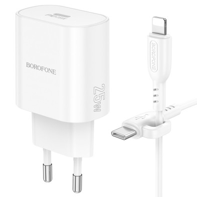 Type C Charger with Lightning Cable Borofone BA82A PD25W