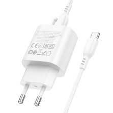 Cargador Rápido Borofone BA82A PD25W con Cable Type-C – Eficiencia y Potencia