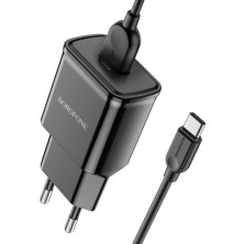 Cargador Rápido USB QC3.0 con Cable Tipo C Borofone BA59A