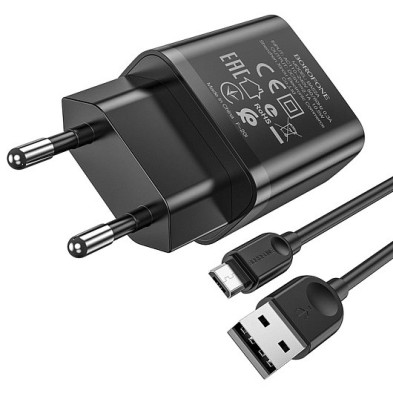 Cargador Rápido Borofone BA59A 18W con Cable Micro USB – Eficiencia y Seguridad