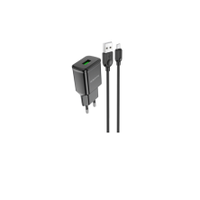 Cargador Rápido Borofone BA59A 18W con Cable Micro USB – Eficiencia y Seguridad