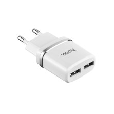 Cargador Hoco C12 Lightning 2.4A | Carga Rápida y Dual USB