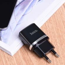 Hoco C12 12W Wall Charger | Double USB Port, Compact and Safe