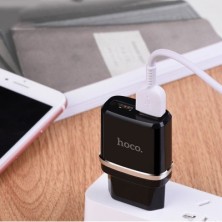 Hoco C12 12W Wall Charger | Double USB Port, Compact and Safe