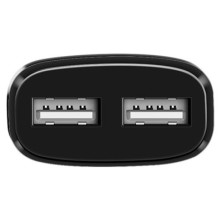 Cargador de Pared Hoco C12 12W | Doble Puerto USB, Compacto y Seguro