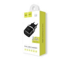 Hoco C12 12W Wall Charger | Double USB Port, Compact and Safe