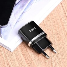 Hoco C12 Charger with Micro USB Cable – Double USB Port 2.4A