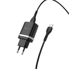 Cargador Hoco C12Q con Cable USB-C | Carga Rápida 18W y Seguridad Total