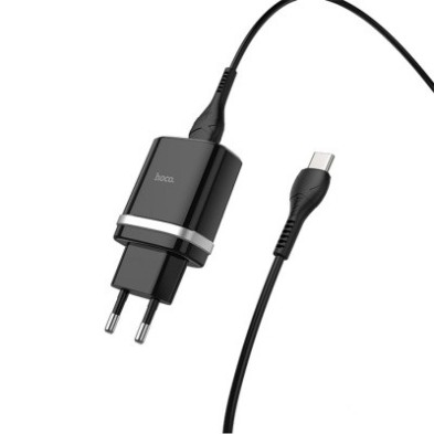 Cargador Hoco C12Q con Cable USB-C | Carga Rápida 18W y Seguridad Total