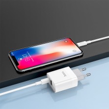 Hoco C80A 20W Charger + Lightning Cable | Fast Charging and Dual USB-C