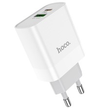 Cargador Hoco C80A 20W – Carga Rápida USB-A y USB-C para iPhone, Android y más