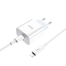 HOCO C76A Plus 20W Fast Charger with Lightning Cable - Efficiency and Portability