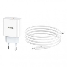 Cargador Rápido 20W HOCO C76A Plus con Cable Lightning - Eficiencia y Portabilidad