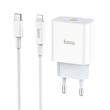 Cargador Rápido 20W HOCO C76A Plus con Cable Lightning - Eficiencia y Portabilidad