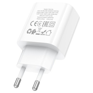 Adaptador Hoco C76A Pro PD 30W – Carga Rápida y Segura para iPhone y Más