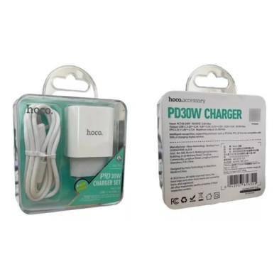 Hoco C76A Pro 30W Type C to Type C Charger – PD Quick Charge 3.0 for iPhone and More