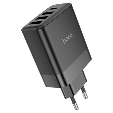 Cargador Hoco C127A 45W | 1 USB-C + 3 USB-A | Carga Rápida y Segura