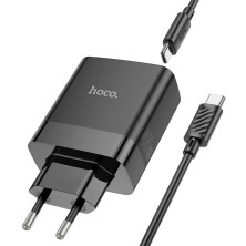 Cargador Hoco C127A 45W | Carga Rápida PD + QC3.0 | 4 Puertos + Cable Tipo-C