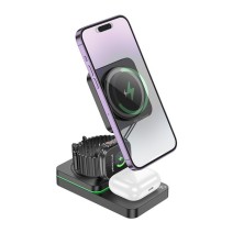 Hoco CQ10 3 in 1 Wireless Charger - Foldable, Fast and Versatile Design