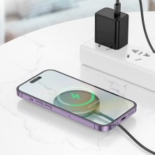 Hoco CW52 Magnetic Wireless Charger - 15W Fast and Compact