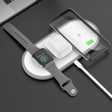 Hoco CW24 3-in-1 Wireless Charger – Fast and Efficient Charging for Your Devices