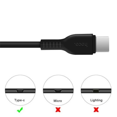 Cable Hoco X20 Tipo-C – Carga Rápida 2.0A y Transferencia de Datos Eficiente