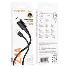 Cable MicroUSB Borofone BX111 – Carga Rápida y Durabilidad | 2.4A