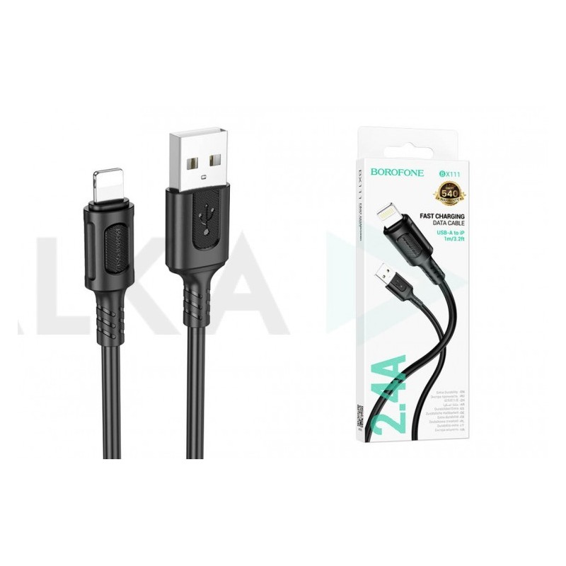 Cable Borofone BX111 USB-A a Lightning | Carga Rápida 2.4A