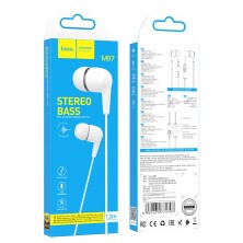 Hoco M97 In Ear Headphones with Microphone and 3.5mm Jack | Quality Stereo Sound