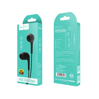 Audífonos Hoco M40 In-Ear con Micrófono y Conexión 3.5mm - Sonido Premium y Comodidad