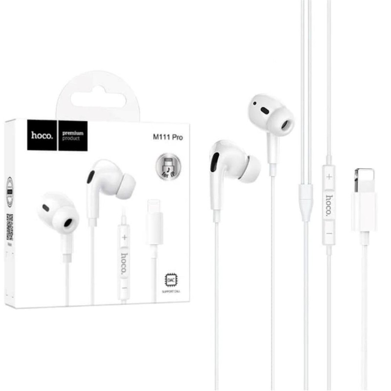 Hoco M111 Pro Lightning In-Ear Headphones – Premium Sound for iPhone