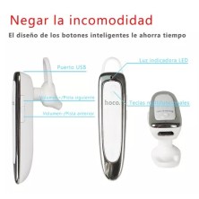 Audífono Inalámbrico HOCO E60 – Bluetooth 5.0, Llamadas Claras y Batería de Larga Duración