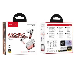 Hoco EQ16 TWS headphones | Bluetooth 5.3, ANC, ENC and 28H Autonomy