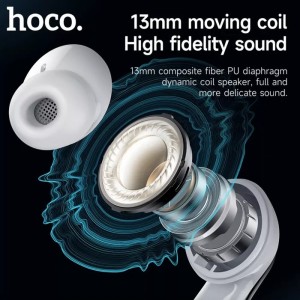 Hoco EQ16 TWS headphones | Bluetooth 5.3, ANC, ENC and 28H Autonomy