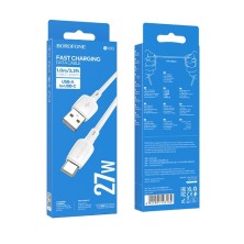 Cable USB a Tipo C Borofone BX93 27W BLANCO