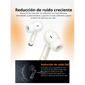 Hoco EQ10 Plus – Auriculares Bluetooth con ANC, Sonido Premium y 7H de Autonomía