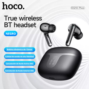 Hoco EQ10 Plus – Auriculares Bluetooth con ANC, Sonido Premium y 7H de Autonomía