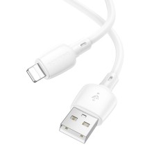 Cable Borofone BX93 USB a Lightning 1m – Carga Rápida y Alta Durabilidad