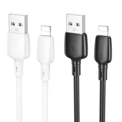 Cable Borofone BX93 USB a Lightning 1m – Carga Rápida y Alta Durabilidad