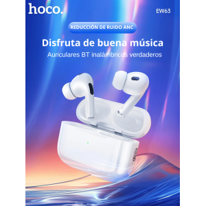 Audífonos Bluetooth Hoco EW63 | Sonido Premium y Cancelación de Ruido 🎧✨