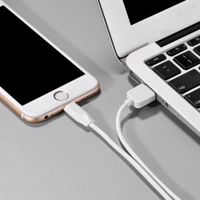 Hoco X1 USB Lightning Cable 2.4A – Fast Charging and High Durability for Apple Devices