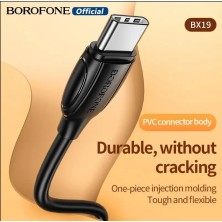 BOROFONE BX19 USB to USB-C Cable 1m – Fast Charging and Secure Data Transfer